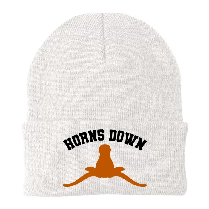 Horns Down Knit Cap Winter Beanie