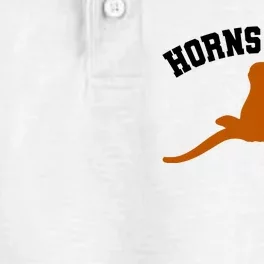 Horns Down Dry Zone Grid Performance Polo