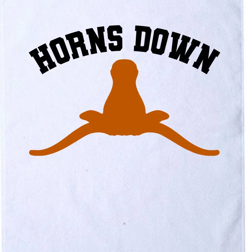 Horns Down Platinum Collection Golf Towel