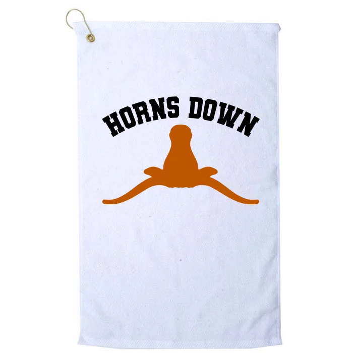 Horns Down Platinum Collection Golf Towel