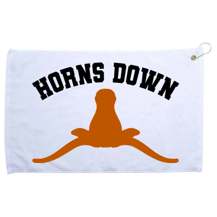 Horns Down Grommeted Golf Towel