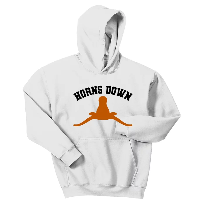 Horns Down Kids Hoodie