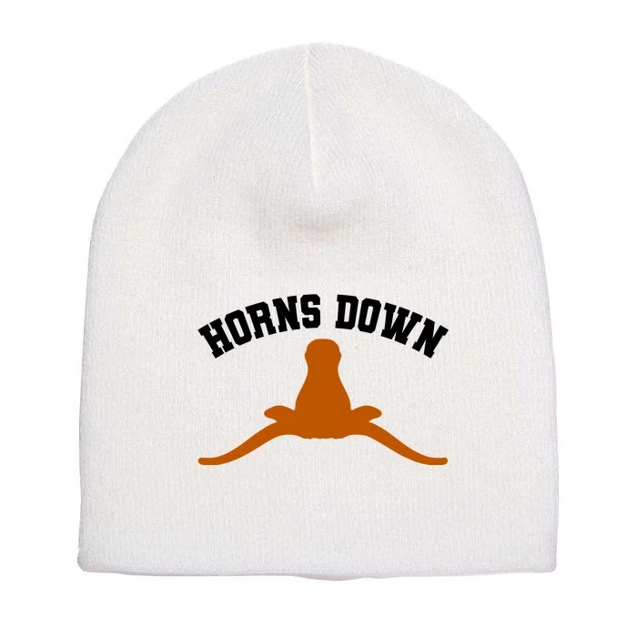 Horns Down Short Acrylic Beanie