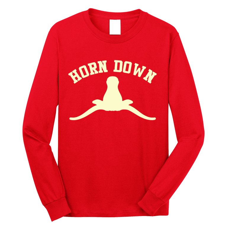 Horns Down Beat Texas Long Sleeve Shirt