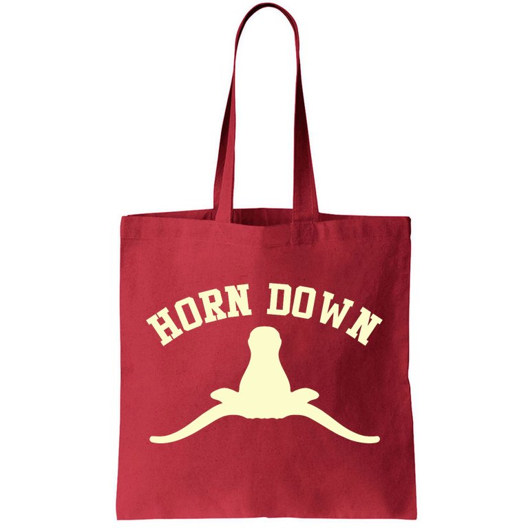 Horns Down Beat Texas Tote Bag