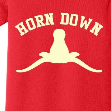 Horns Down Beat Texas Baby Bodysuit