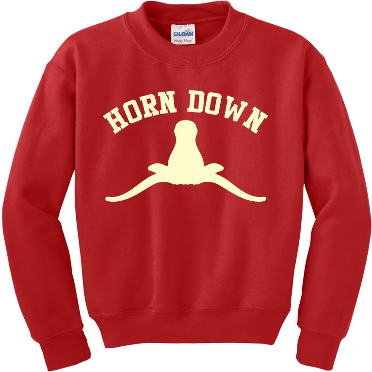 Horns Down Beat Texas Kids Sweatshirt