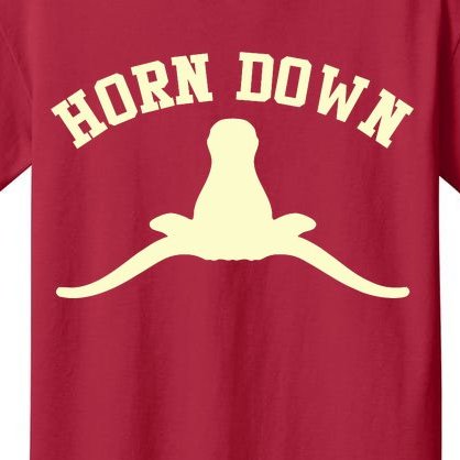 Horns Down Beat Texas Kids T-Shirt