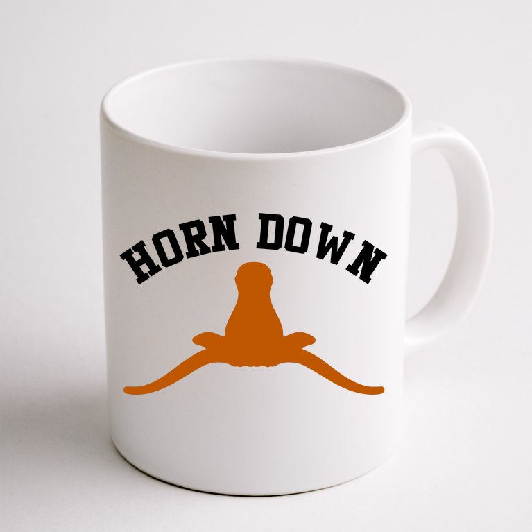 Horns Down Beat Texas Coffee Mug