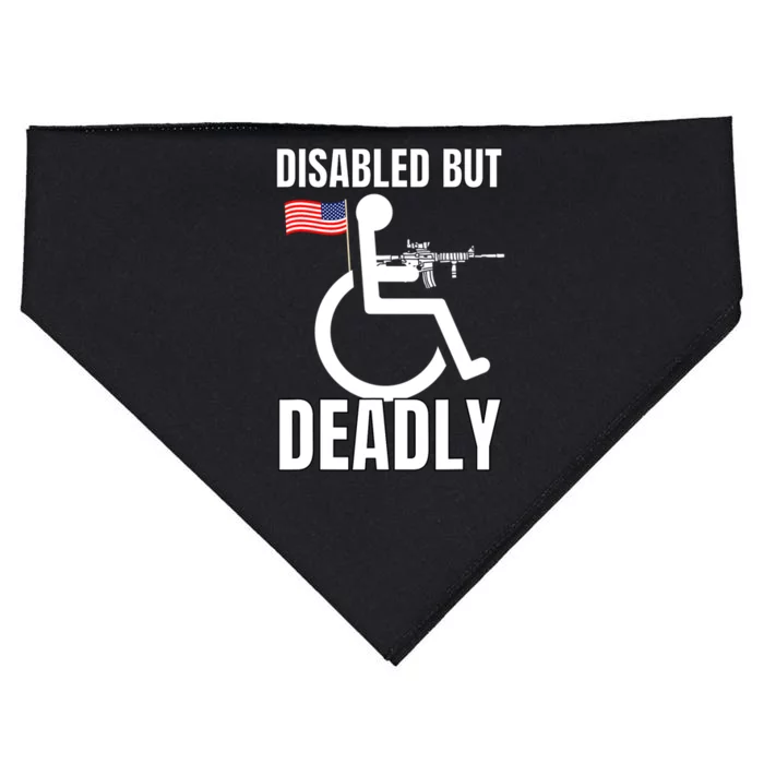 Handicap Disabled But Deadly USA-Made Doggie Bandana