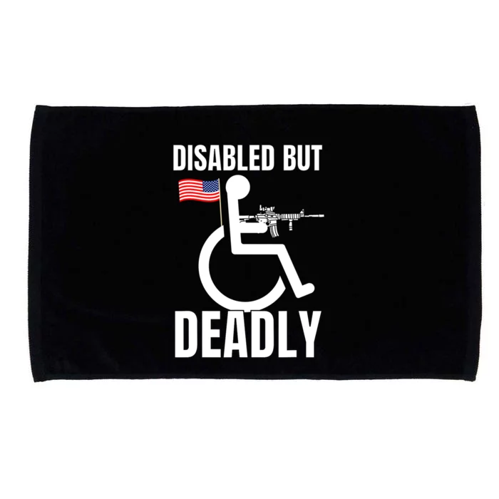 Handicap Disabled But Deadly Microfiber Hand Towel