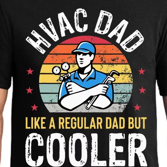 HVAC Dad But Cooler Funny HVAC Technician Father Pajama Set