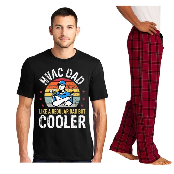 HVAC Dad But Cooler Funny HVAC Technician Father Pajama Set