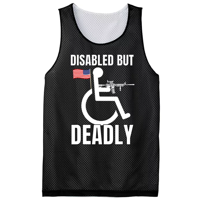 Handicap Disabled But Deadly Mesh Reversible Basketball Jersey Tank