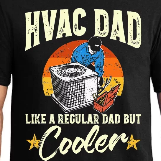 Hvac Dad But Cooler Funny Hvac Technician Father Pajama Set