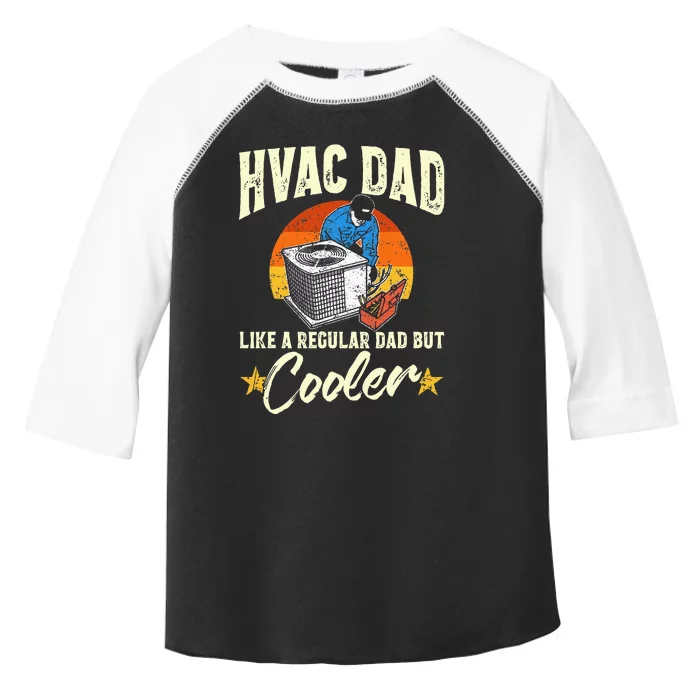 Hvac Dad But Cooler Funny Hvac Technician Father Toddler Fine Jersey T-Shirt