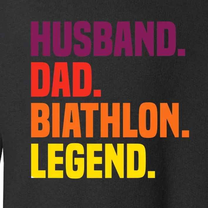 Husband Dad Biathlon Legend Premium Toddler Sweatshirt