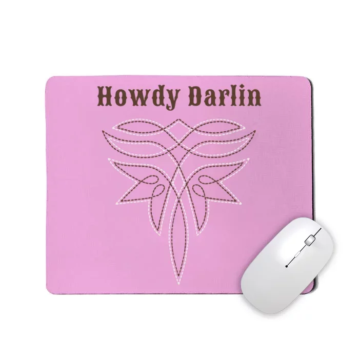 Howdy Darlin Boot Stitch Mousepad