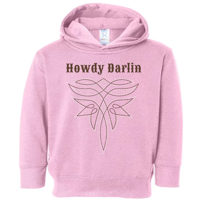 Howdy Darlin Boot Stitch Toddler Hoodie