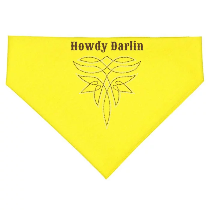 Howdy Darlin Boot Stitch USA-Made Doggie Bandana