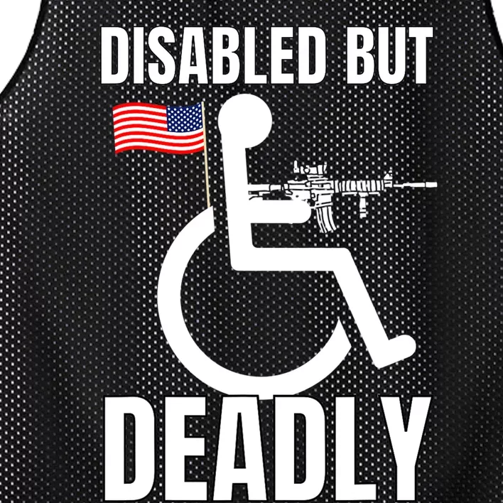 Handicap Disabled But Deadly Mesh Reversible Basketball Jersey Tank