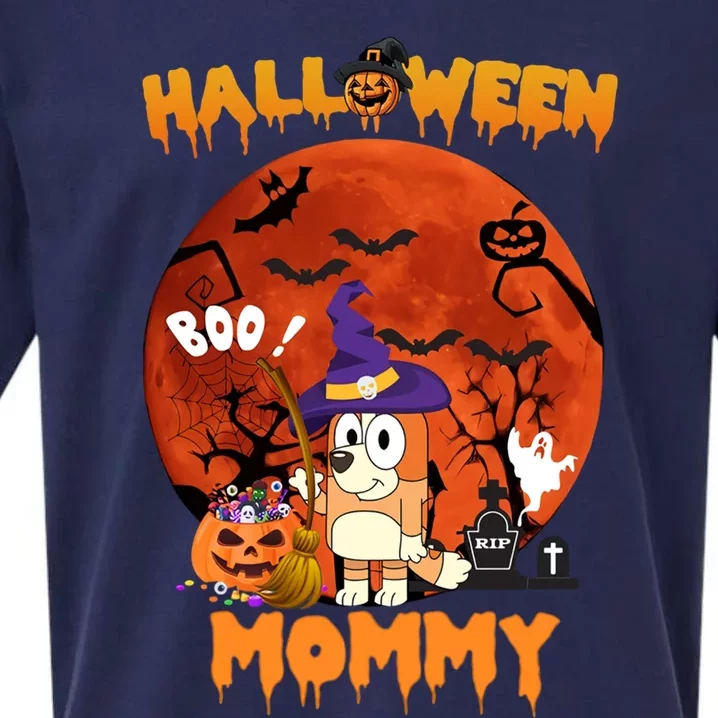 Halloween Mommy Boo Pumpkin Halloween Party matching family Sueded Cloud Jersey T-Shirt