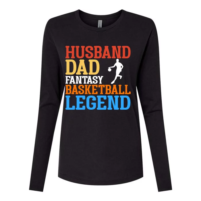 Husband Dad Basketball Legend Gift For Basketball Player Sport Team Womens Cotton Relaxed Long Sleeve T-Shirt