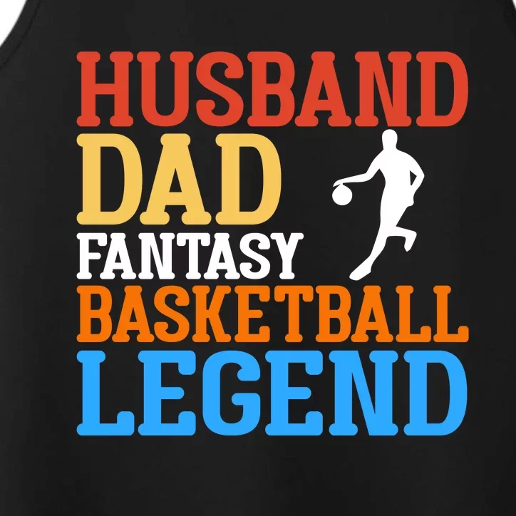 Husband Dad Basketball Legend Gift For Basketball Player Sport Team Performance Tank