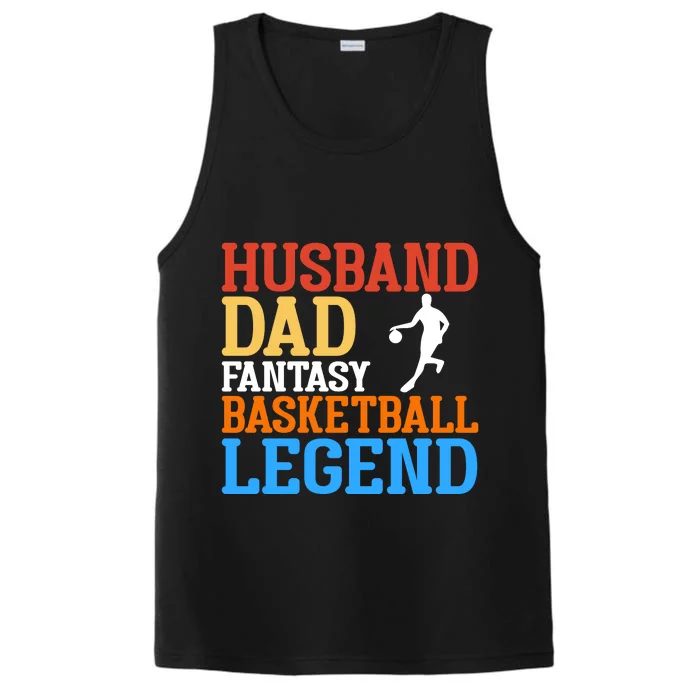 Husband Dad Basketball Legend Gift For Basketball Player Sport Team Performance Tank