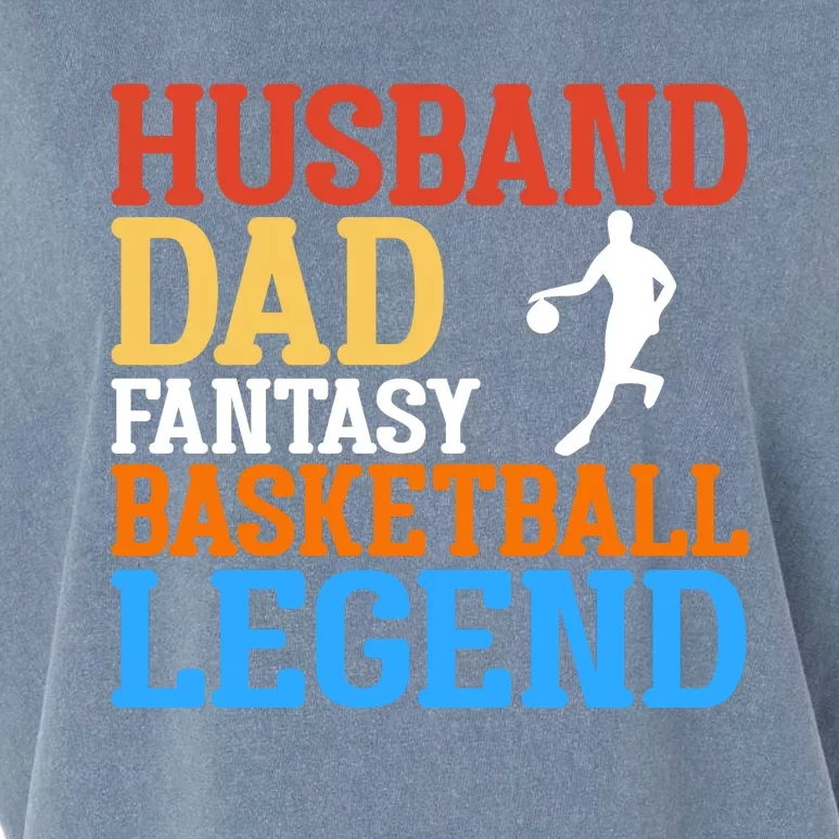 Husband Dad Basketball Legend Gift For Basketball Player Sport Team Garment-Dyed Women's Muscle Tee