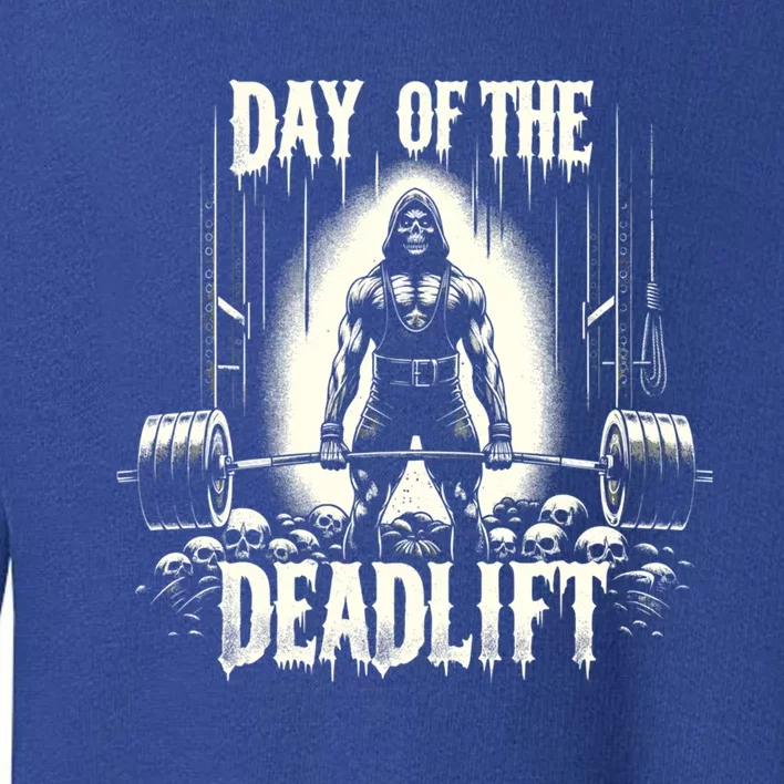 Horror Deadlifter Bodybuilder Deadlifting Workout Training Great Gift Toddler Sweatshirt