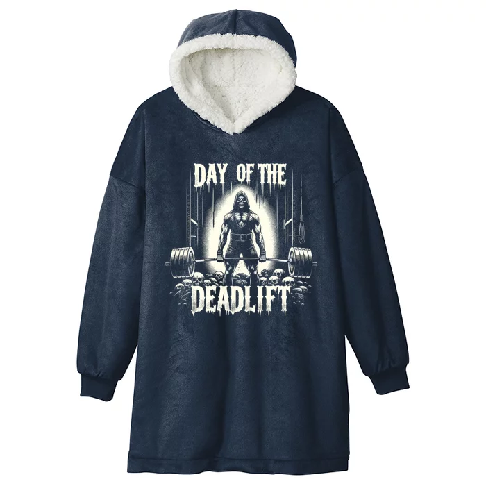 Horror Deadlifter Bodybuilder Deadlifting Workout Training Great Gift Hooded Wearable Blanket