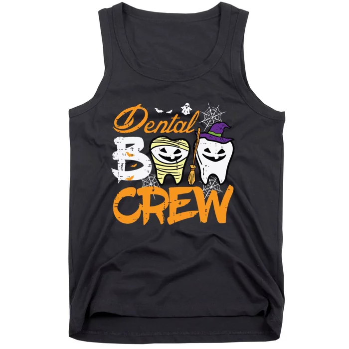 Halloween Dental Boo Crew Dentist Costume Teeth Women Tank Top