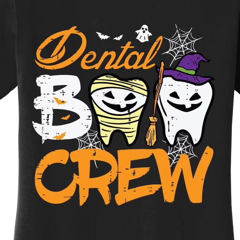 Halloween Dental Boo Crew Dentist Costume Teeth Women Women's T-Shirt