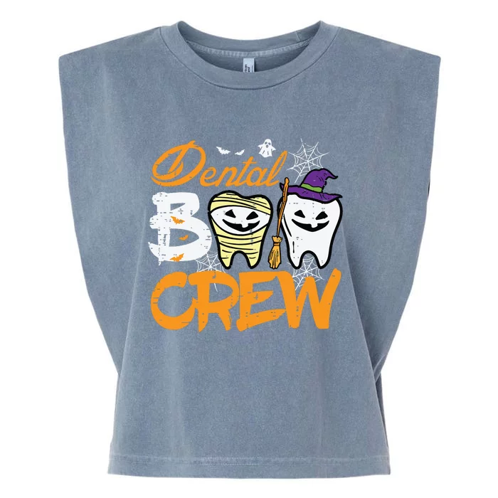 Halloween Dental Boo Crew Dentist Costume Teeth Women Garment-Dyed Women's Muscle Tee