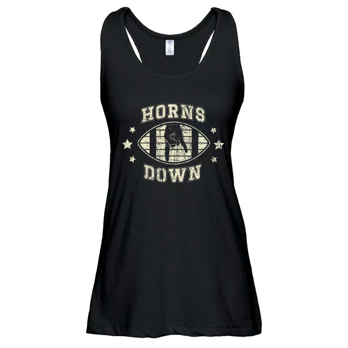 Horns Down Beat Texas Funny Tuck Fexas Ladies Essential Flowy Tank