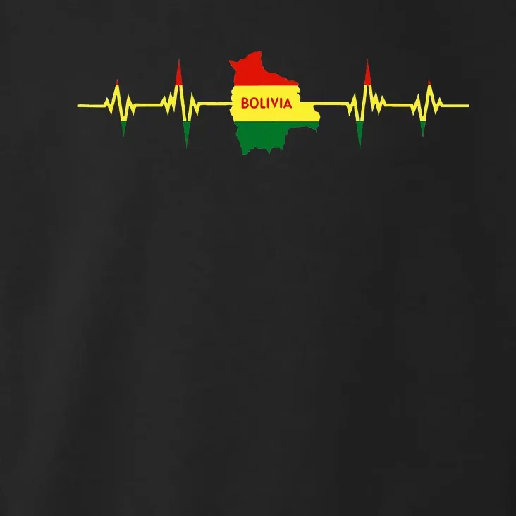 Heartbeat Design Bolivian Flag Bolivia Toddler Hoodie