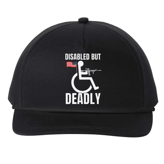 Handicap Disabled But Deadly Snapback Five-Panel Rope Hat