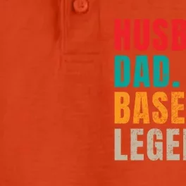 Husband Dad Baseball Legend Baseball Dad Meaningful Gift Dry Zone Grid Performance Polo