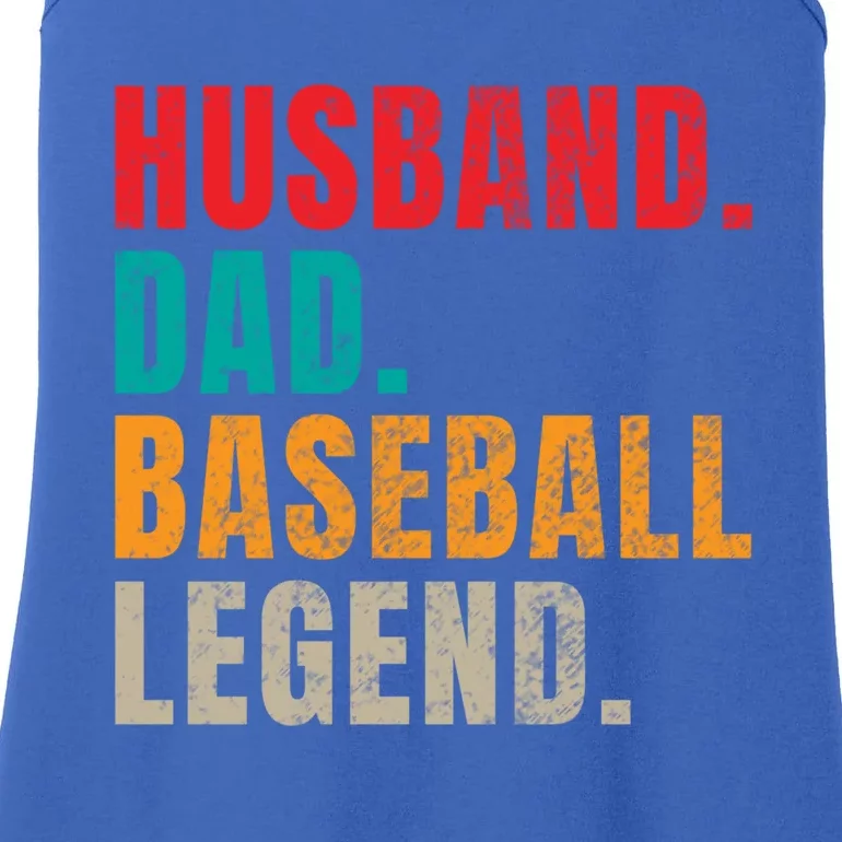 Husband Dad Baseball Legend Baseball Dad Meaningful Gift Ladies Essential Tank