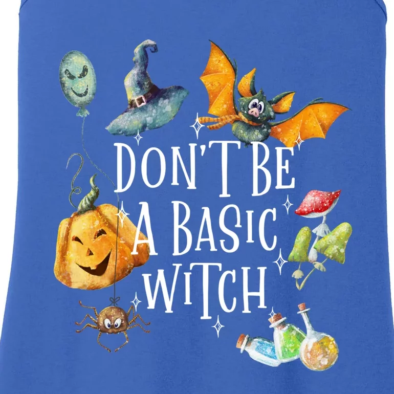 Halloween Dont Be A Basic Witch Gift Ladies Essential Tank