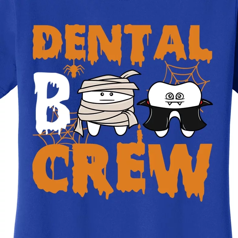 Halloween Dental Boo Crew Dentist Assistant Tooth Teeth Gift Women's T-Shirt