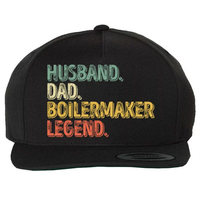 Husband Dad Boilermaker Legend Great Gift Funny Fathers Day Cute Gift Wool Snapback Cap