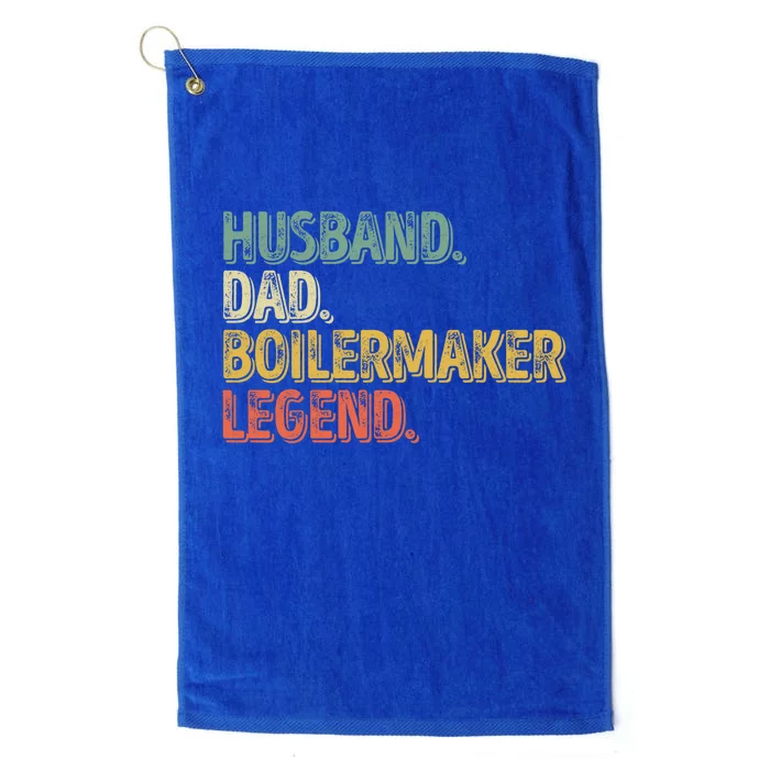 Husband Dad Boilermaker Legend Great Gift Funny Fathers Day Cute Gift Platinum Collection Golf Towel