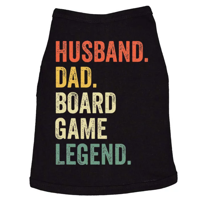 Husband Dad Board Game Night Legend Funny Father Vintage Doggie Tank