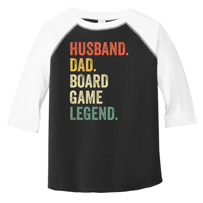 Husband Dad Board Game Night Legend Funny Father Vintage Toddler Fine Jersey T-Shirt