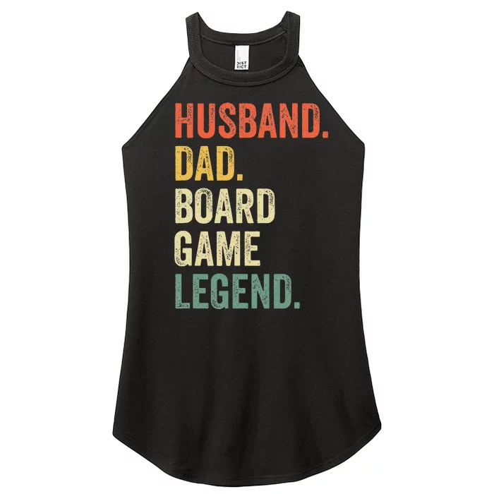 Husband Dad Board Game Night Legend Funny Father Vintage Women’s Perfect Tri Rocker Tank