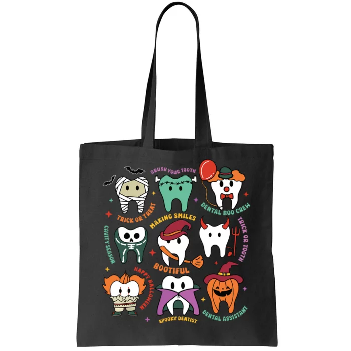 Halloween Dental Boo Crew Dentist Costume Teeth Women Tote Bag