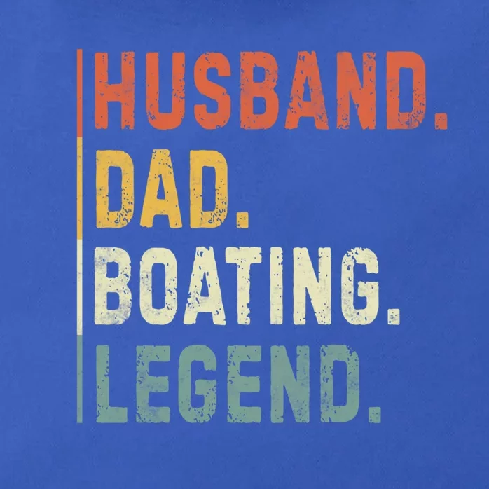 Husband Dad Boating Legend Funny Sail Boat Captain Father Gift Zip Tote Bag