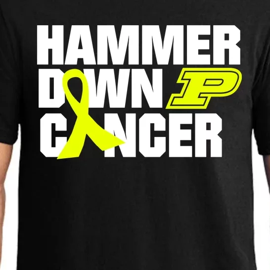 Hammer Down Cancer Cancer Awareness Pajama Set